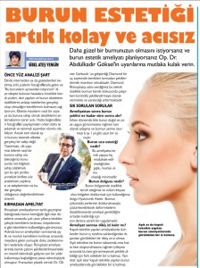 Burun estetiği artık kolay ve acısız